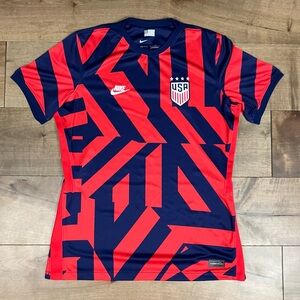 Nike Dri-Fit Women’s Size L USA Stadium Away Soccer Jersey 2021 Red & Blue